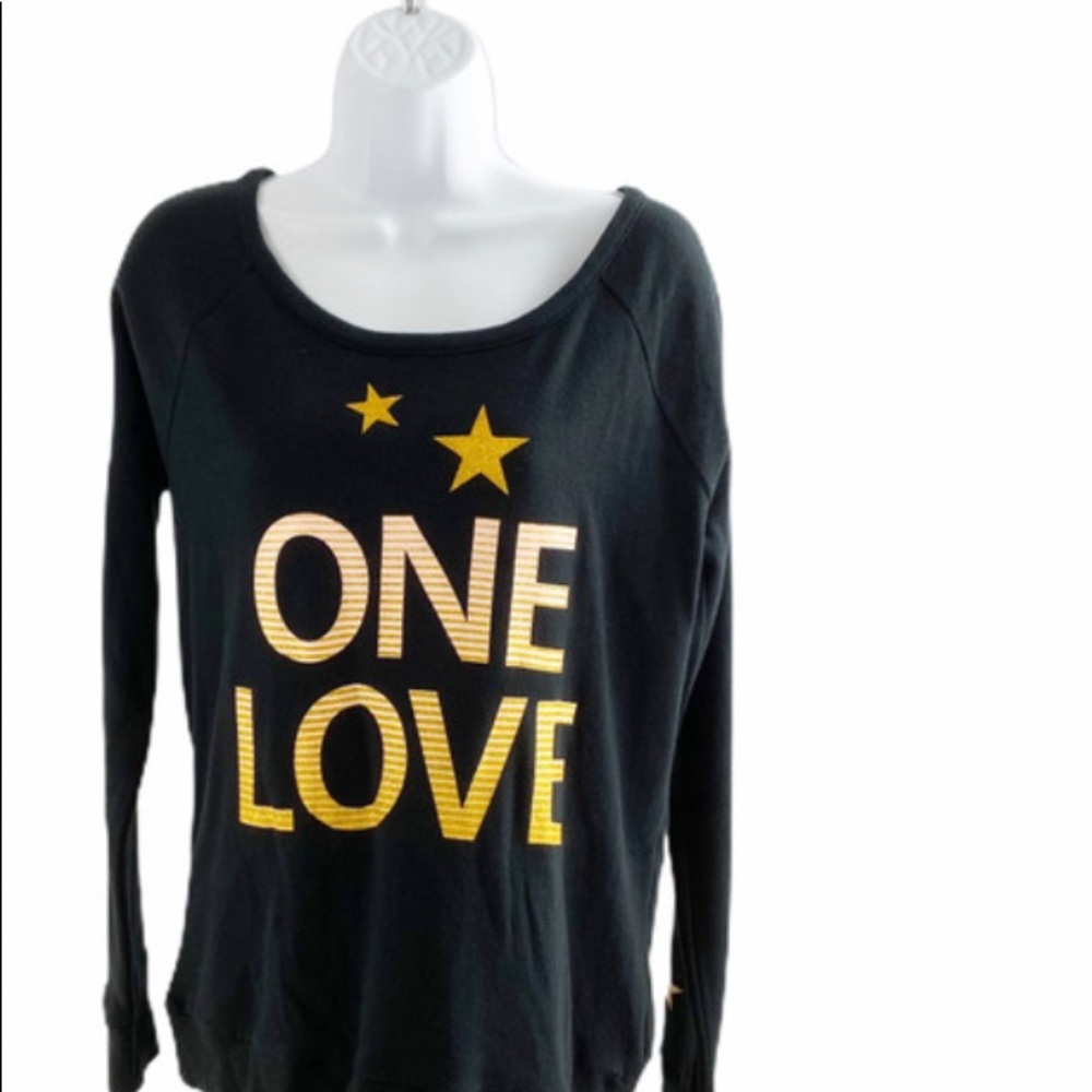Chaser Cotton Fleece Raglan Pullover One Love M - Picture 3 of 5